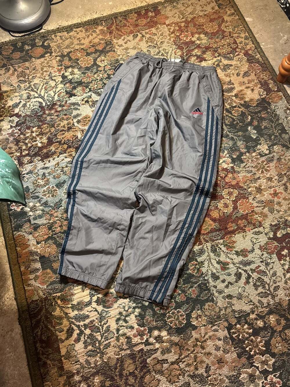 Vintage Adidas 1990s Nylon Windbreaker Track Pants Size M